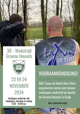 Vooraankondiging 3D Taxus 2024 “De Groene Heuvels”